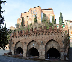 Italy, Siena, The Medieval Fountain of Fontebranda