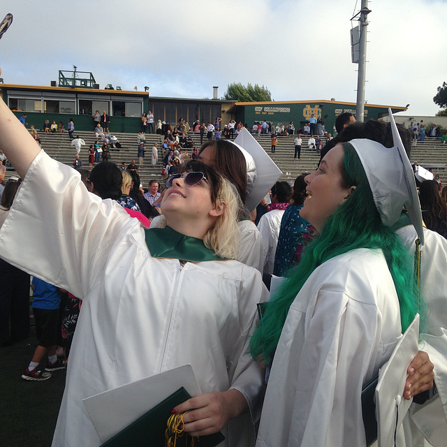 Graduation selfies