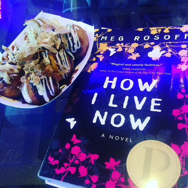 Reading with takoyaki