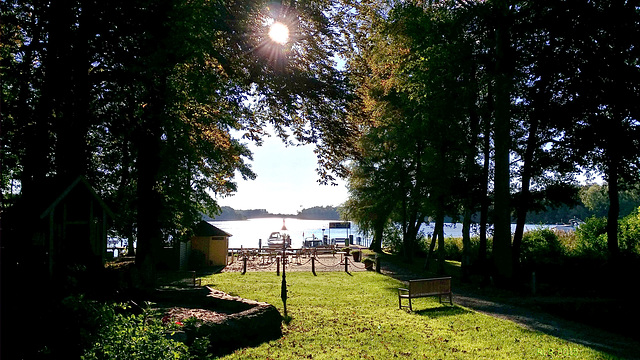 Schwerin, Hafen des Seehotels Frankenhorst