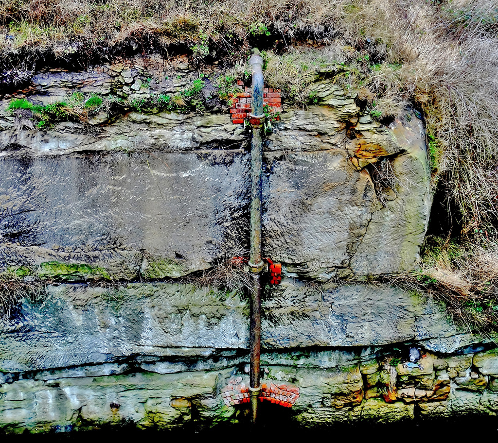 Rock formation near the old sluice gates