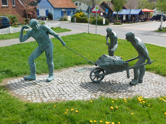 Deichbau-Denkmal in Otterndorf