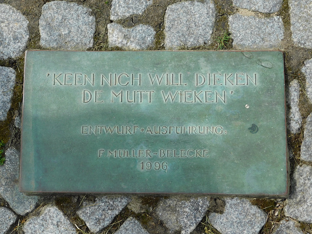 Info-Tafel zum Deichbau-Denkmal