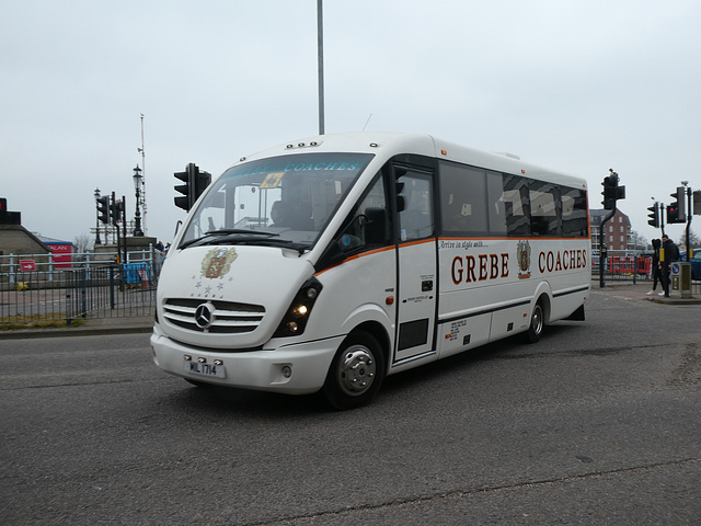 Grebe Coaches MIL 1714 in Great Yarmouth - 29 Mar 2022 (P1110091)