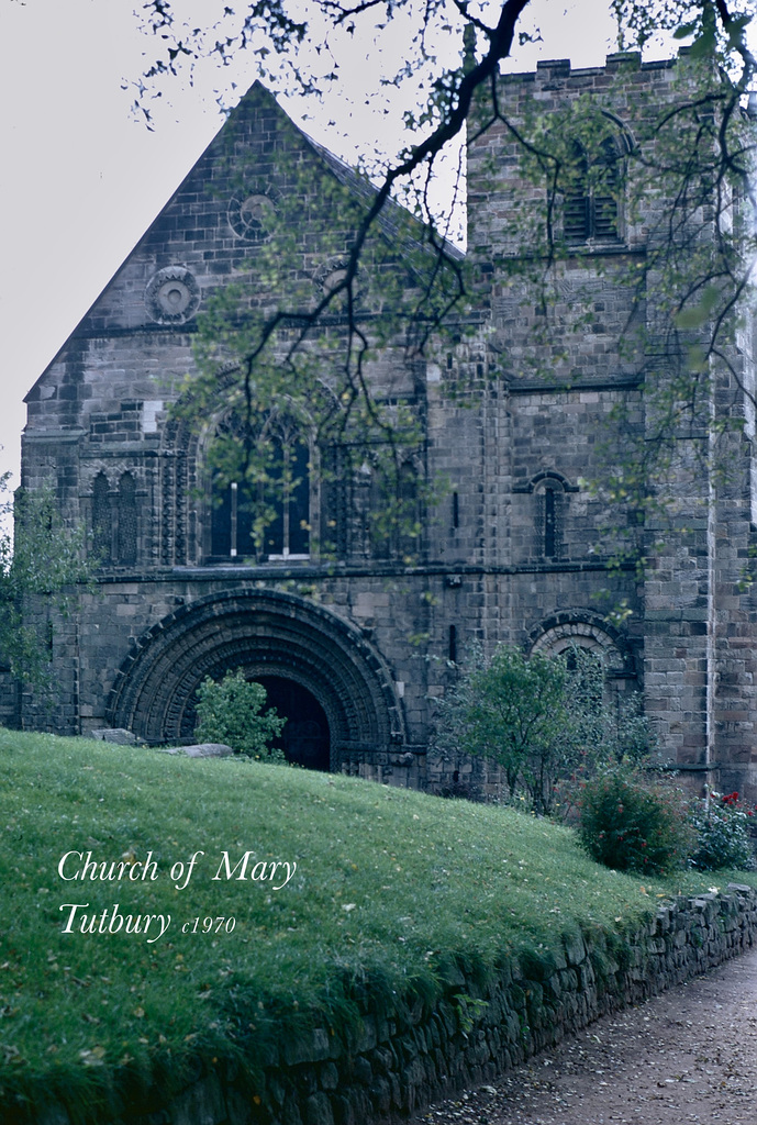 Church of St Mary, Tutbury c1970 (Scan from slide)