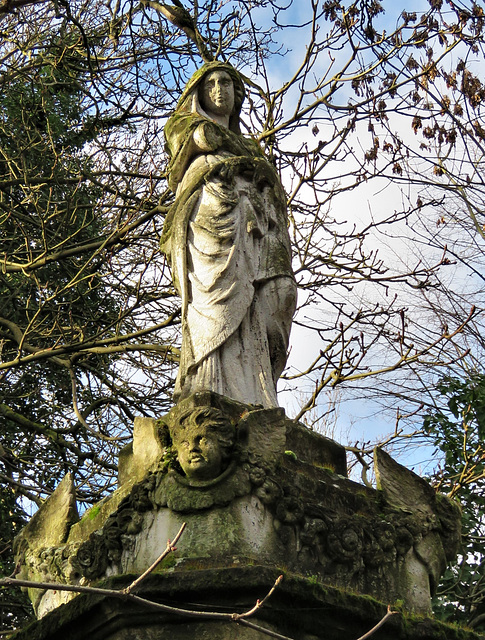 nunhead cemetery, london, c19 tomb of monumental mason henry daniel +1867