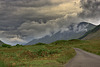 Turbulent clouds over Glen Etive