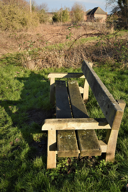 Bench and shadow!