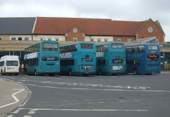 DSCF3907  Arriva buses in Morpeth - 15 Jun 2016