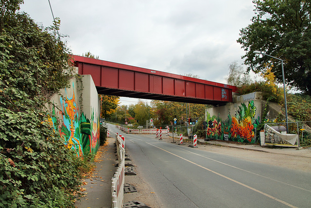 Alte RBH-Zechenbahnbrücke über der Herner Straße (Herten) / 17.10.2020