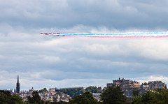 Red Arrows fly past