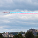 Red Arrows fly past