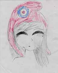 un dessin de ma nièce (12 ans) suite aux attentats à Paris