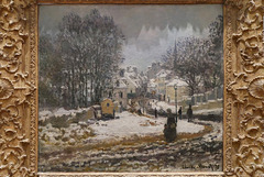 "L'entrée de la Grande-Rue à Argenteuil, l'hiver" (Claude Monet - 1875)