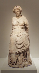 Marble Draped Female Statue on a Round Base from Pergamon in the Metropolitan Museum of Art, June 2016 Marble Draped Female Statue on a Round Base from Pergamon in the Metropolitan Museum of Art, June 2016