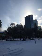 February in Calgary Canada