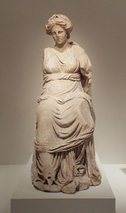 Marble Draped Female Statue on a Round Base from Pergamon in the Metropolitan Museum of Art, June 2016 Marble Draped Female Statue on a Round Base from Pergamon in the Metropolitan Museum of Art, June 2016