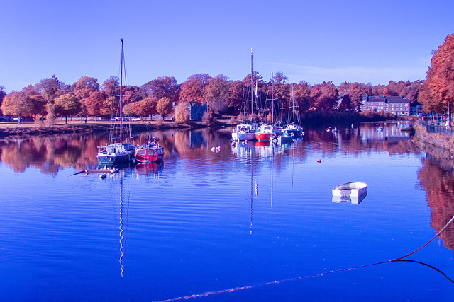 River Leven Reflection - IRChrome