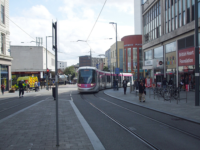 DSCF9469 Midland Metro tram set 27 in Birmingham - 19 Aug 2017