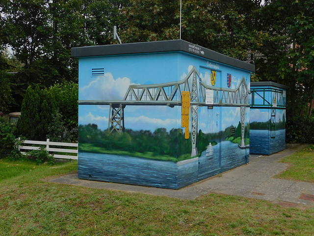 Gasdruckregelanlage "Hochbrücke mit Schwebefähre" in Osterrönfeld