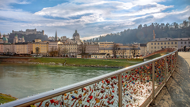 "Liebesbrücke"/ Love bridge in Salzburg