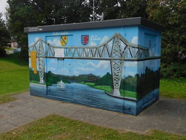 Gasdruckregelanlage "Hochbrücke mit Schwebefähre" in Osterrönfeld