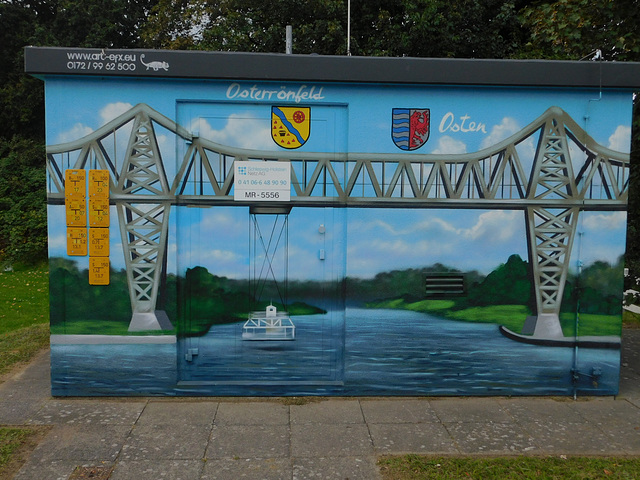 Gasdruckregelanlage "Hochbrücke mit Schwebefähre" in Osterrönfeld