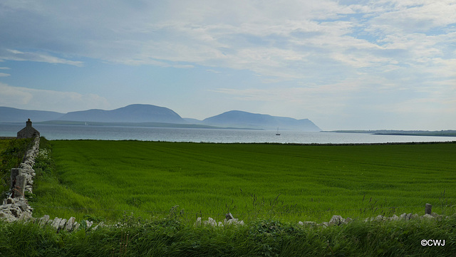 Hoy from the mainland at dusk