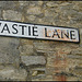 Wastie Lane sign