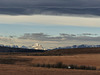 Sunlight on distant peaks