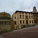 Italy, Arezzo, Church of Santa Maria della Pieve and Museo Palazzo di Fraternita dei Laici on Piazza Grande