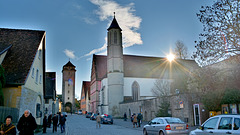 Spitaltor und Reichsstadthalle-Rothenburg ob der Tauber