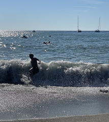 splashing around