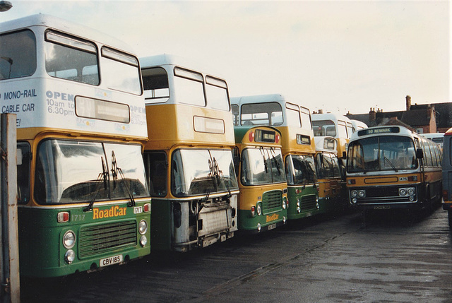 The RoadCar garage at Newark – 22 March 1992 (158-21)