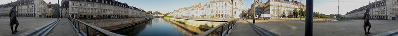 BESANCON: Panoramique du pont Battant.