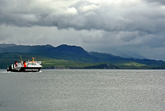 MV Lord Of The Isles (Righ nan Eilan) passing the Knoydart coastline enroute Mallaig