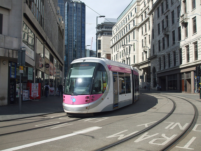 DSCF9460 Midland Metro tram set 33 in Birmingham - 19 Aug 2017