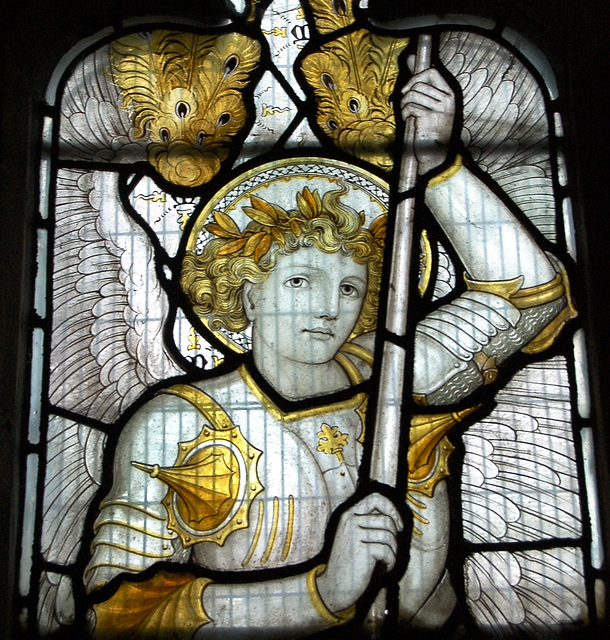 Detail of St  Michael, St John the Baptist's Church, Stanford on Soar, Nottinghamshire
