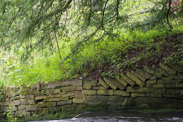 At the top weir