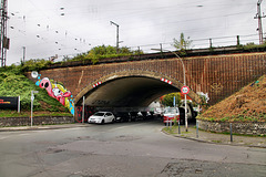 Brücke der Bergisch-Märkischen Eisenbahnstrecke über der Gasstraße (Witten) / 15.10.2022