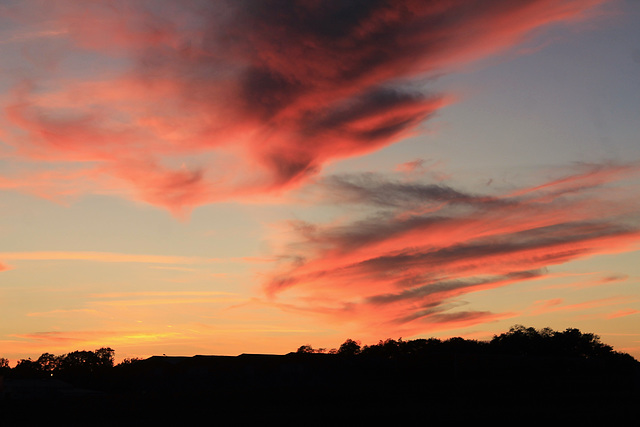 ciel enflammé ce soir