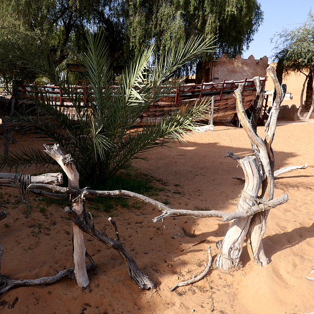 Rudimentary fence.