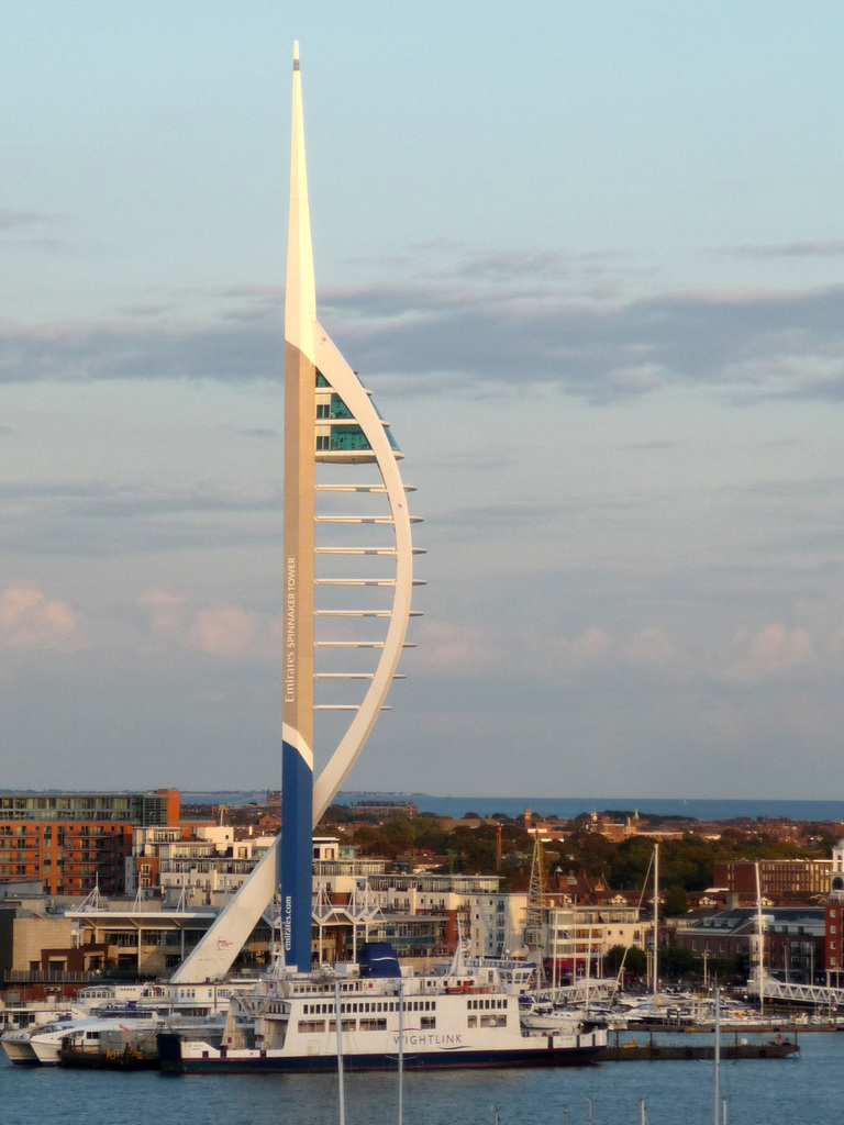 Spinnaker Tower in the soft evening light