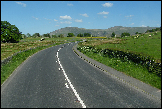 A591 up Castlerigg Brow