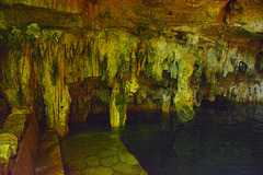 Mexico, Darkness in the Eastern Hall of the Cenotes of Hacienda Mucuyche