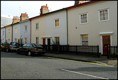 painted terrace in Wellington Street