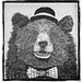 Everyone loves a bear in a hat and bow-tie!