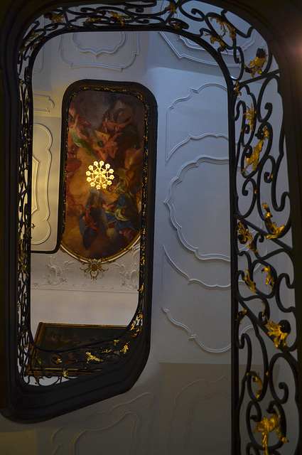 Augsburg, Spiral Staircase in the House on Maximilianstraße