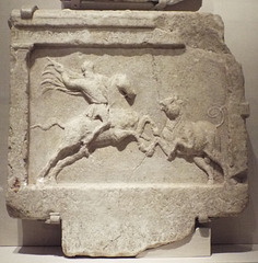 Marble Votive Relief of the Hero Hippalkos in the Metropolitan Museum of Art, June 2016 Marble Votive Relief of the Hero Hippalkos in the Metropolitan Museum of Art, June 2016