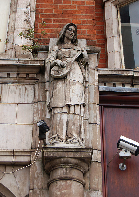 Terracotta Allergorical Figure by Gibbs and Canning, Digbeth Institute, Digbeth High Street, Birmingham